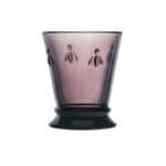 Vaso Abejas - Pack de 6 - Berenjena - Cristal Francés