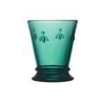 Vaso Abejas - Pack de 6 - Esmeralda - Cristal Francés