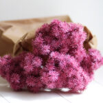 Ramillete de flor de castaño artificial - Burdeos