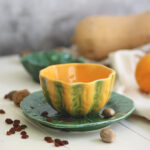 Cuenco y platito - Colección calabaza