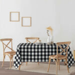 Mantel antimanchas - Cuadros vichy - Negro