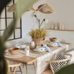 Mantel antimanchas – Cuadros vichy – Beige