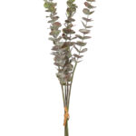 Atado de ramas de eucalipto artificial - Verde con matices rojizos