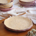 Plato llano hoja - Amarillo pastel - Colección repollo