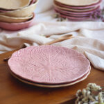 Plato llano hoja - Rosa - Colección repollo