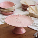 Soporte para tartas - Flor - Rosa