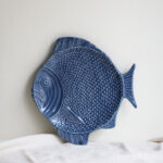 Plato llano - Pez - Azul