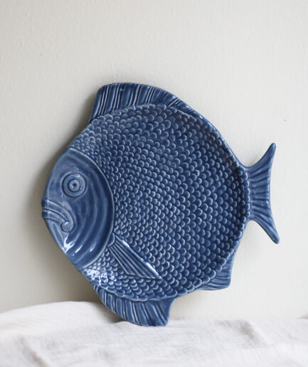 Plato llano - Pez - Azul