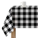Mantel antimanchas – Cuadros vichy maxi – Negro