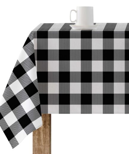 Mantel antimanchas – Cuadros vichy maxi – Negro
