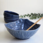 Ensaladera grande - Colección repollo - Azul