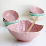 Ensaladera grande - Colección repollo - Rosa