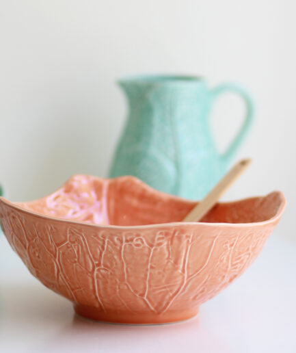 Ensaladera grande - Colección repollo - Coral