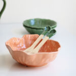 Ensaladera hoja - Mediana - Colección repollo - Coral