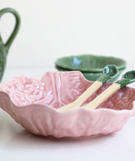 Ensaladera hoja - Colección repollo - Rosa