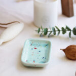 Bandejita rectangular - Mint - Colección pinceladas