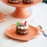 Plato postre - Pez - Coral