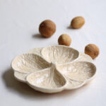 Bandeja hoja aperitivos- Colección Repollo - Amarillo pastel