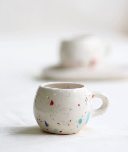 Bica para café - Blanco - Colección pinceladas