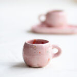 Bica para café - Rosa - Colección pinceladas