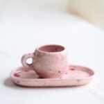 Bandejita ovalada - Rosa - Colección pinceladas