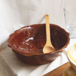 Fuente para horno ovalada - Marrón