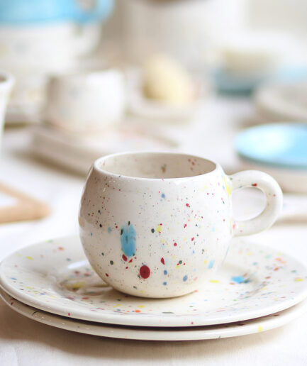 Taza - Blanco - Colección pinceladas