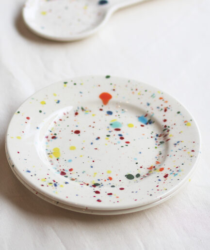 Plato - Blanco - Classic - Colección pinceladas