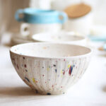 Ensaladera Grande - Blanco - Colección pinceladas