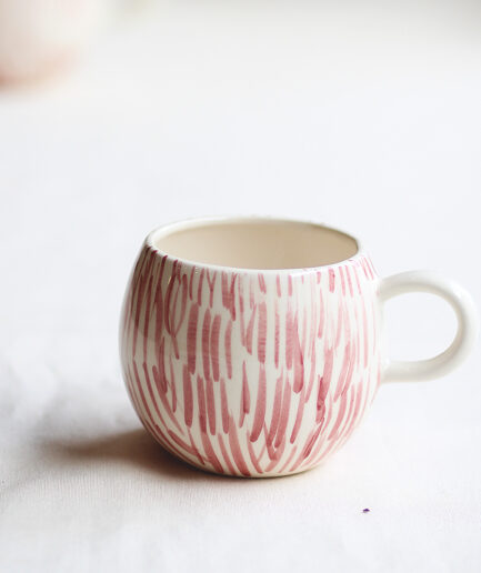 Taza - Pinceladas rosa