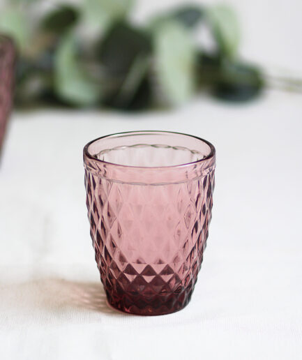 Vasos Rombos - Malva - Pack de 6