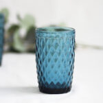 Vasos Largos Rombos - Azul - Pack de 6