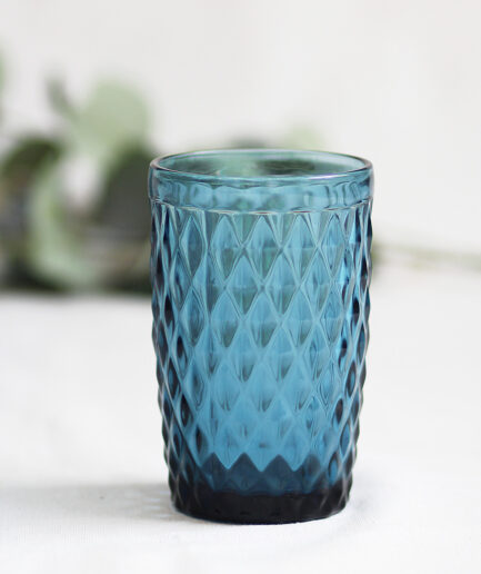 Vasos Largos Rombos - Azul - Pack de 6