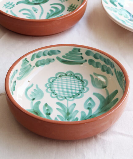 Ensaladera mediana "Flor de Sol" - Verde