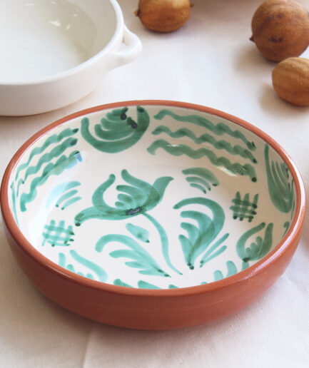 Ensaladera mediana "Flor silvestre" - Verde