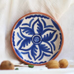 Ensaladera mediana "Estrella floral" - Azul