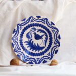 Plato grande "El canto" - Azul