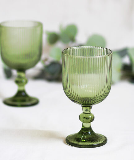 Copas Stripes - Verde - Pack de 6