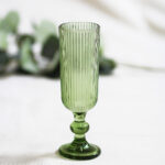 Copas Champagne Stripes - Verde - Pack de 6