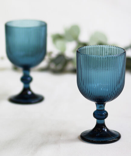 Copas Stripes - Azul - Pack de 6