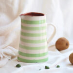 Jarra grande rayas horizontales- Verde lima