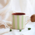 Taza rayas horizontales- Verde lima