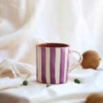 Taza rayas horizontales - Lila