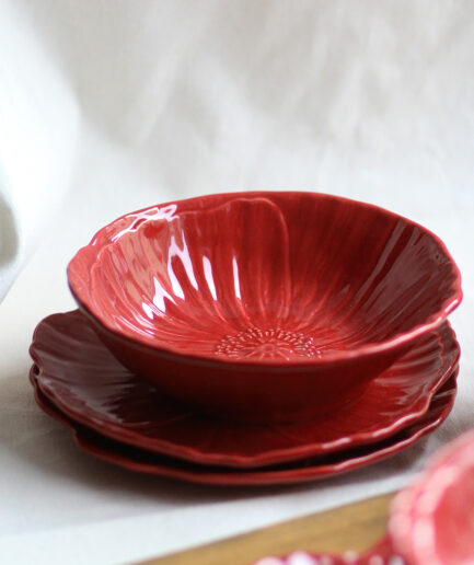 Combinación cuenco y plato - Flor do Natal