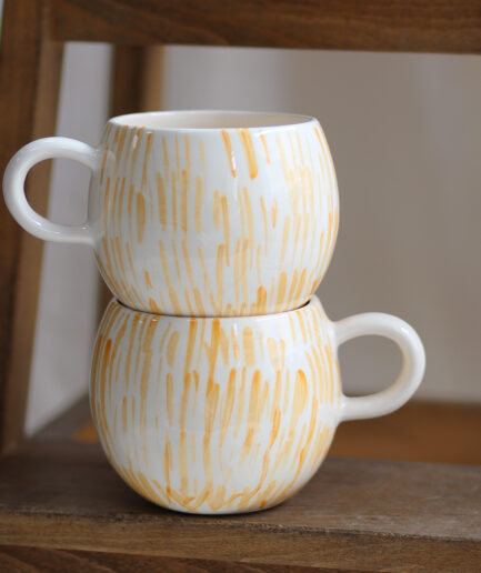 Taza - Trazos - Ocre