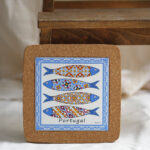 Salvamantel con azulejo portugués - Sardinhas