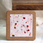 Salvamantel con azulejo portugués - Colección Pinceladas - Rosa