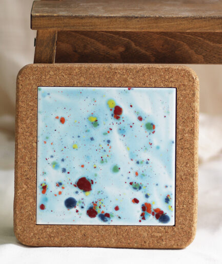 Salvamantel con azulejo portugués - Colección Pinceladas - Azul