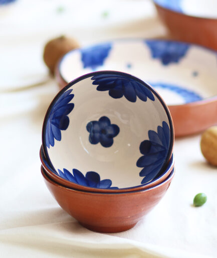 Cuenco mediano "Flor" - Azul