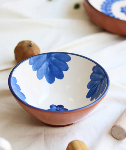 Ensaladera mediana "Flor" - Azul